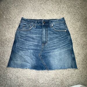 Abercrombie & Fitch Blue Denim Skirt